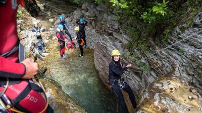 Canyoning in Val Noana