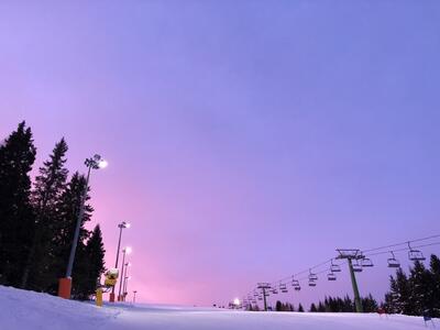 L'Alba sulle Piste-Inverno